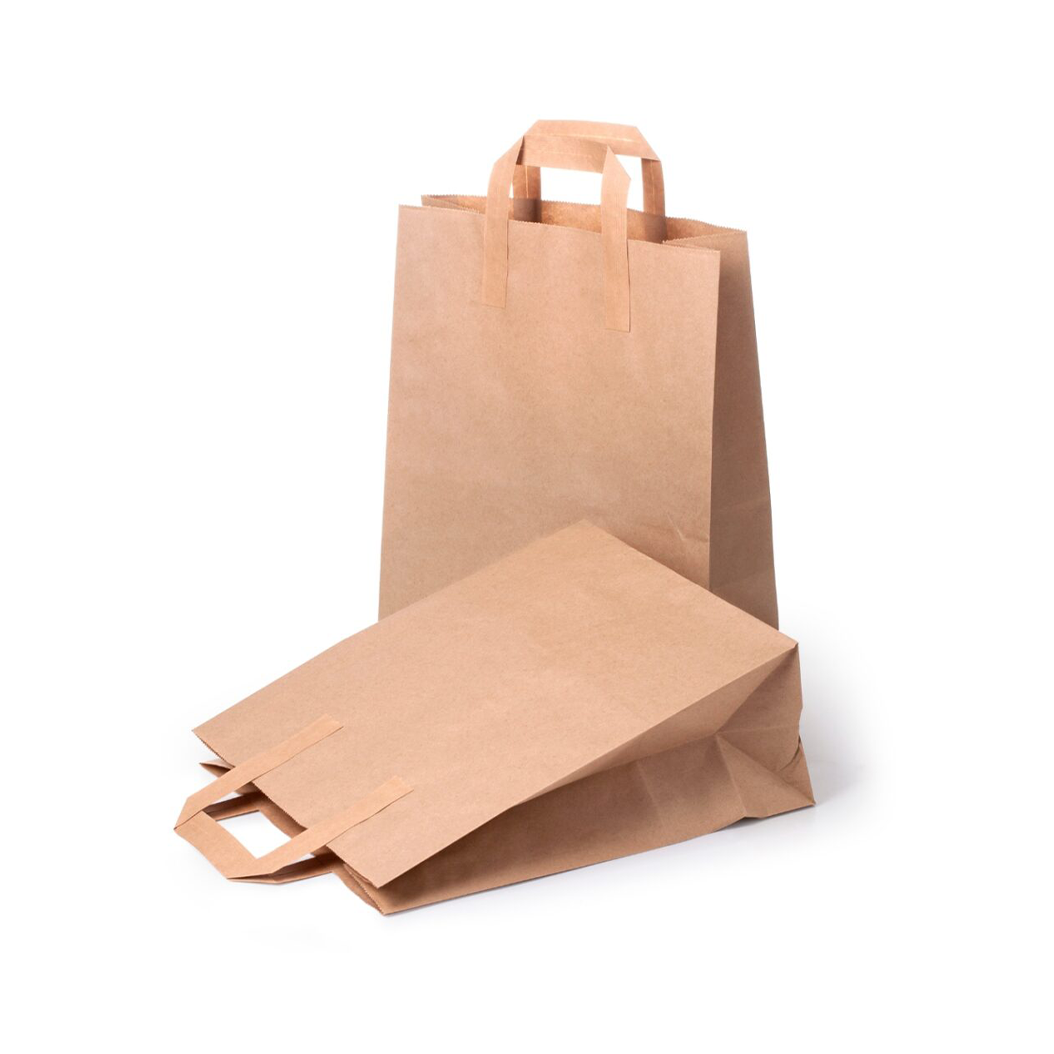 Kraft Flat Handle Paper bag Kraft Flat Handle Paper bag