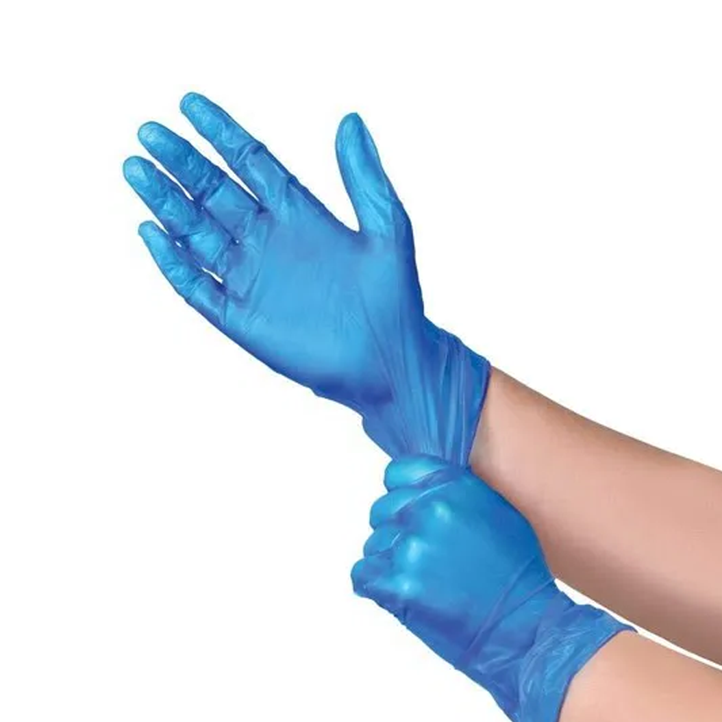 Vinyl Gloves Blue Powder Free (S,M,L) Vinyl Gloves Blue Powder Free (S,M,L)