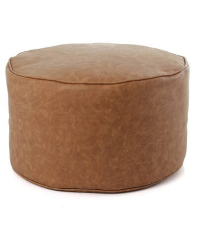 Leather Poufs & Ottomans
